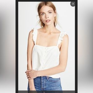 Madewell vintage lace ruffle cami top